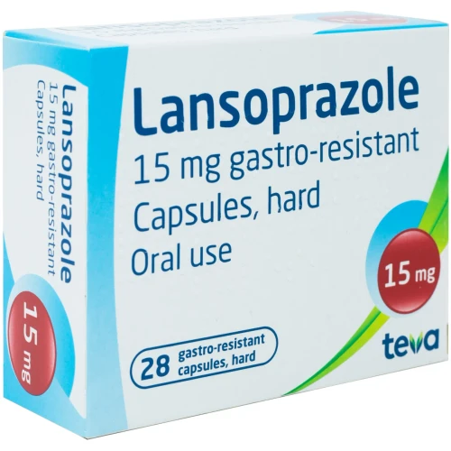 TEVA Lansoprazole 15mg Gastro resistant capsules