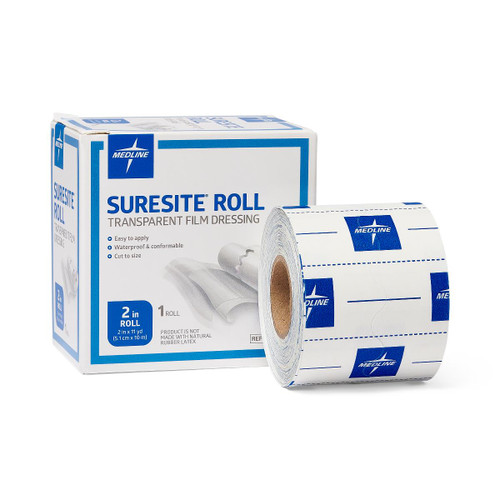 MEDLINE Suresite Transparent Film Tape 2in x 11 yd (5cm x 10m)