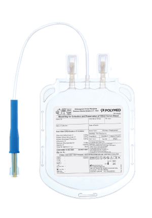 POLYMED Blood Bag 450ml Single