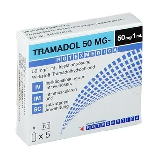 ROTEXMEDICA Tramadol Hydrochloride Injection 50mg/ml 1ml Ampoule