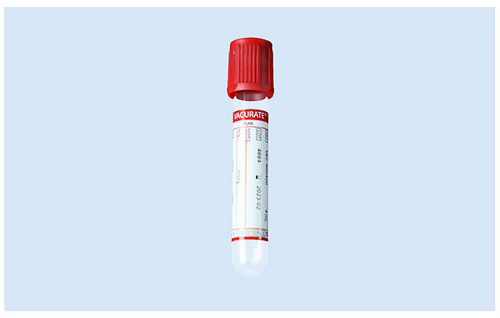 PLASTILAB Vacurate Tube 3 ml 13x75 mm, Plain Red Cap