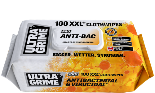 ULTRAGRIME Pro XXL - Anti-Bac Cloth Wipes