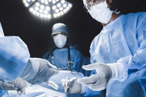 Healthcare professionals in a modern facility