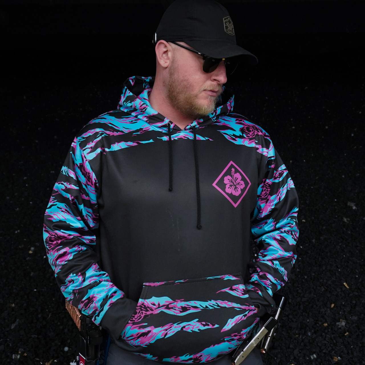 Miami Tiger Stripe Premium Fleece Hoodie