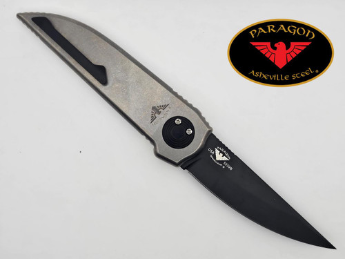 TY-PHOENIX-SINGLE EDGE. CERAKOTE BLACK S35-VN BLADE