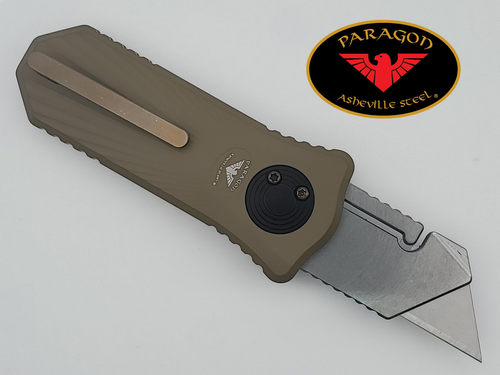 THE ORACLE RAZOR KNIFE CROSS HATCH HANDLE FDE