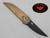 TY-PHOENIX-SINGLE EDGE ANODIZED GOLD TITANIUM CERAKOTE BLACK S35-VN BLADE