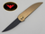 TY-PHOENIX-SINGLE EDGE ANODIZED GOLD TITANIUM CERAKOTE BLACK S35-VN BLADE