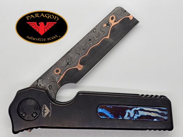 KRAZOR CUSTOM TITIANIUM DAMASCUS SERIES #8