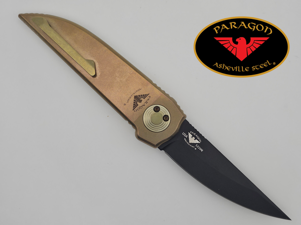 TY-PHOENIX-SINGLE EDGE ANODIZED GOLD TITANIUM CERAKOTE BLACK S35-VN BLADE