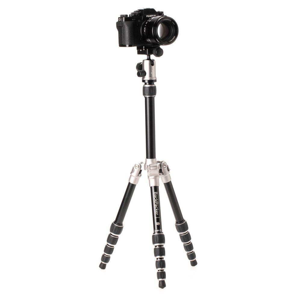 MeFOTO Backpacker Aluminum Tripod Kit in Titanium