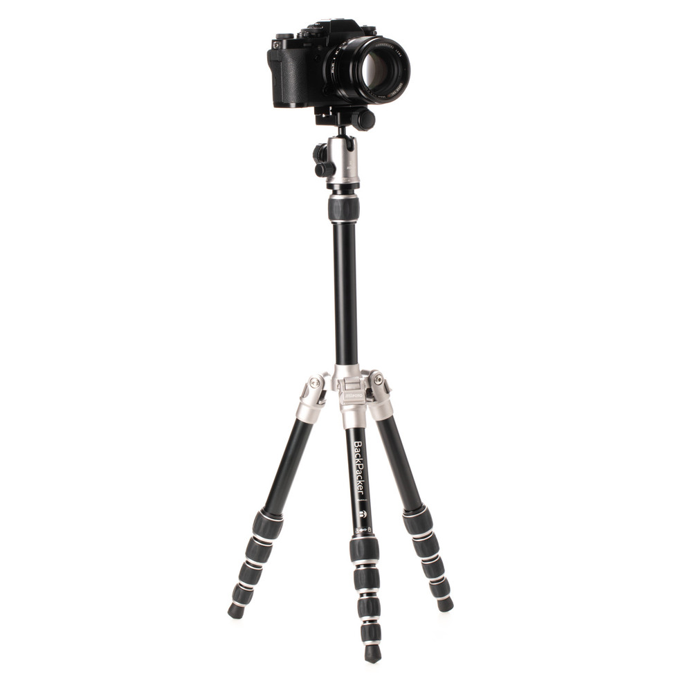 MeFOTO Backpacker Aluminum Tripod Kit in Titanium