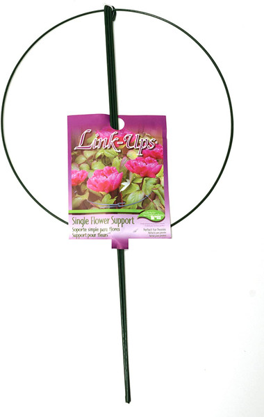 Single Peony Support 10" Ring18" High
