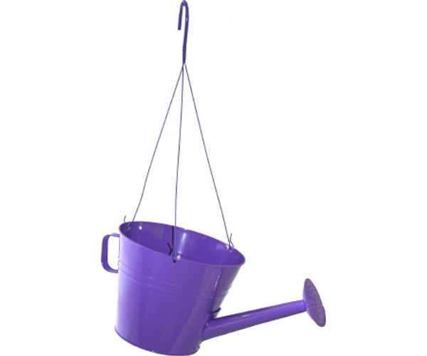 Vintage Hanging Watering Can Planter 10"