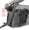 Explorer Black Tactical 72 Hour Combat Rucksack Backpack