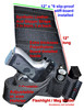 Explorer Adjustable Under Mattress Bedside Pistol Holster Car Seat Desk Closet Gun Handgun Holster with Flashlight Loop Magazine Holder (Coyote Tan Bed Holster)