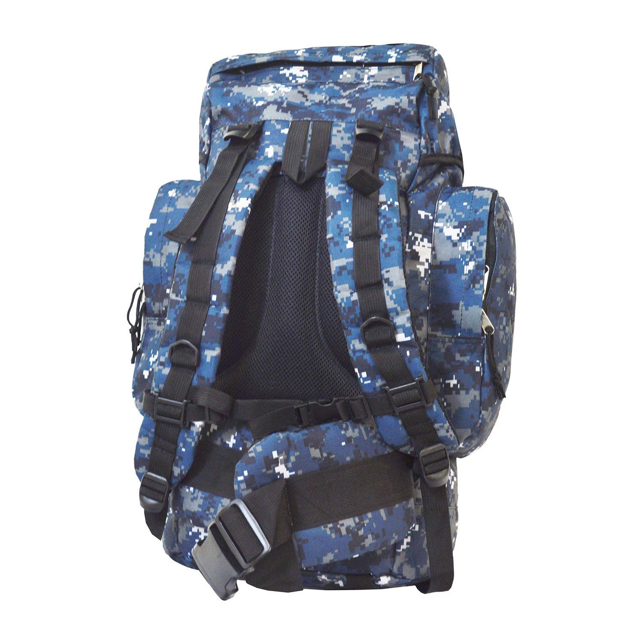 Blue digital shop camo backpack