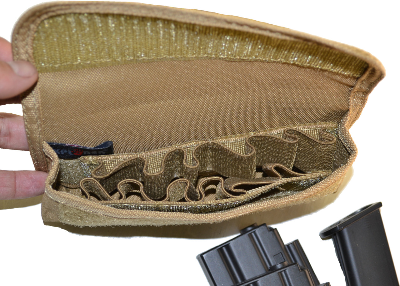 Explorer Velcro and Molle Ammo Pouch, Tan, 7.8 x 3.9 x 1.26-Inch