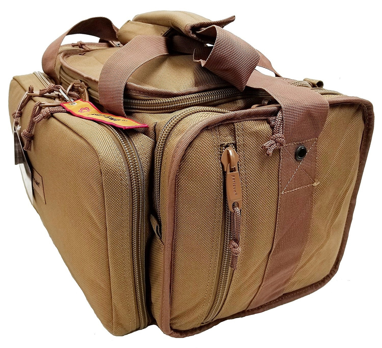 PARISUN Tactical Range Bags with Weather Resistant Material for Shooting, Range, Storage and Transport (Coyote Tan Parisun Range Bag)