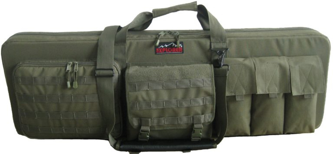 Explorer Large 3 42" Gun Soft Carry Case with Shooting Mat, OD Green