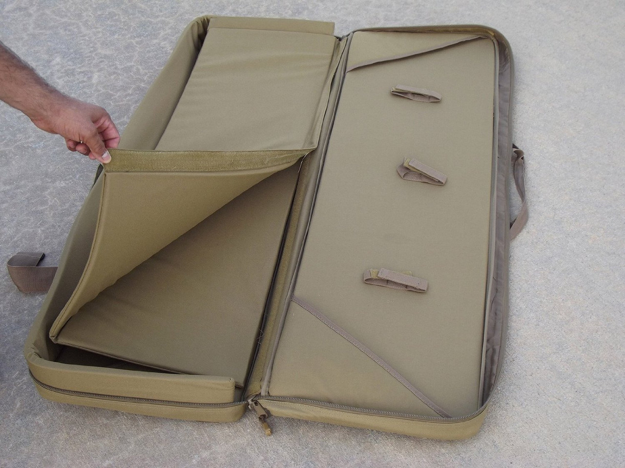 Explorer Large 3 46" Gun Soft Carry Case with Shooting Mat, Tan