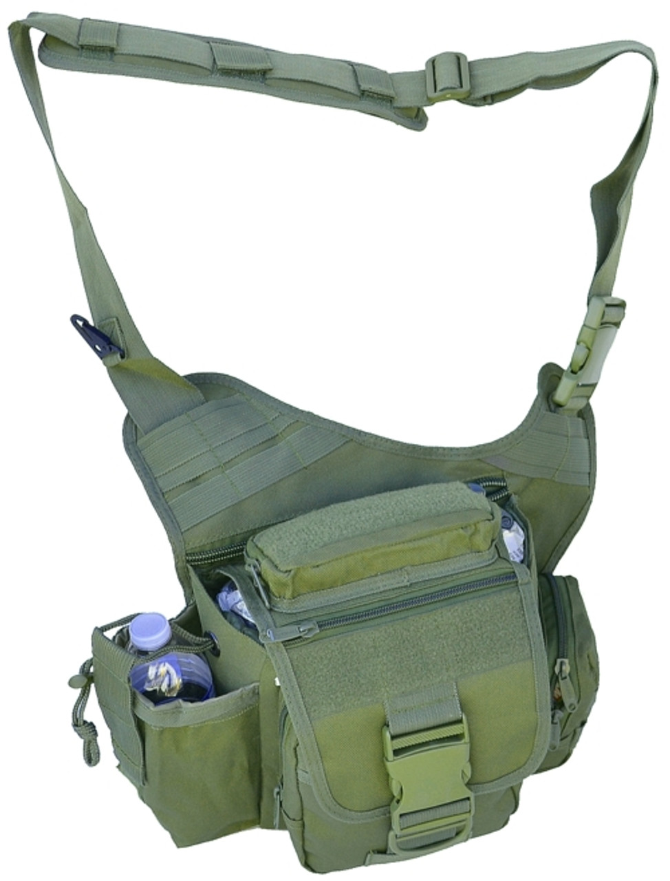 Explorer Messenger Bag, OD Green, 17 x 12 x 8-Inch