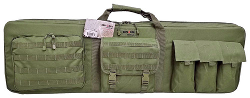 Explorer Large 3 46" Gun Soft Carry Case with Shooting Mat, OD Green