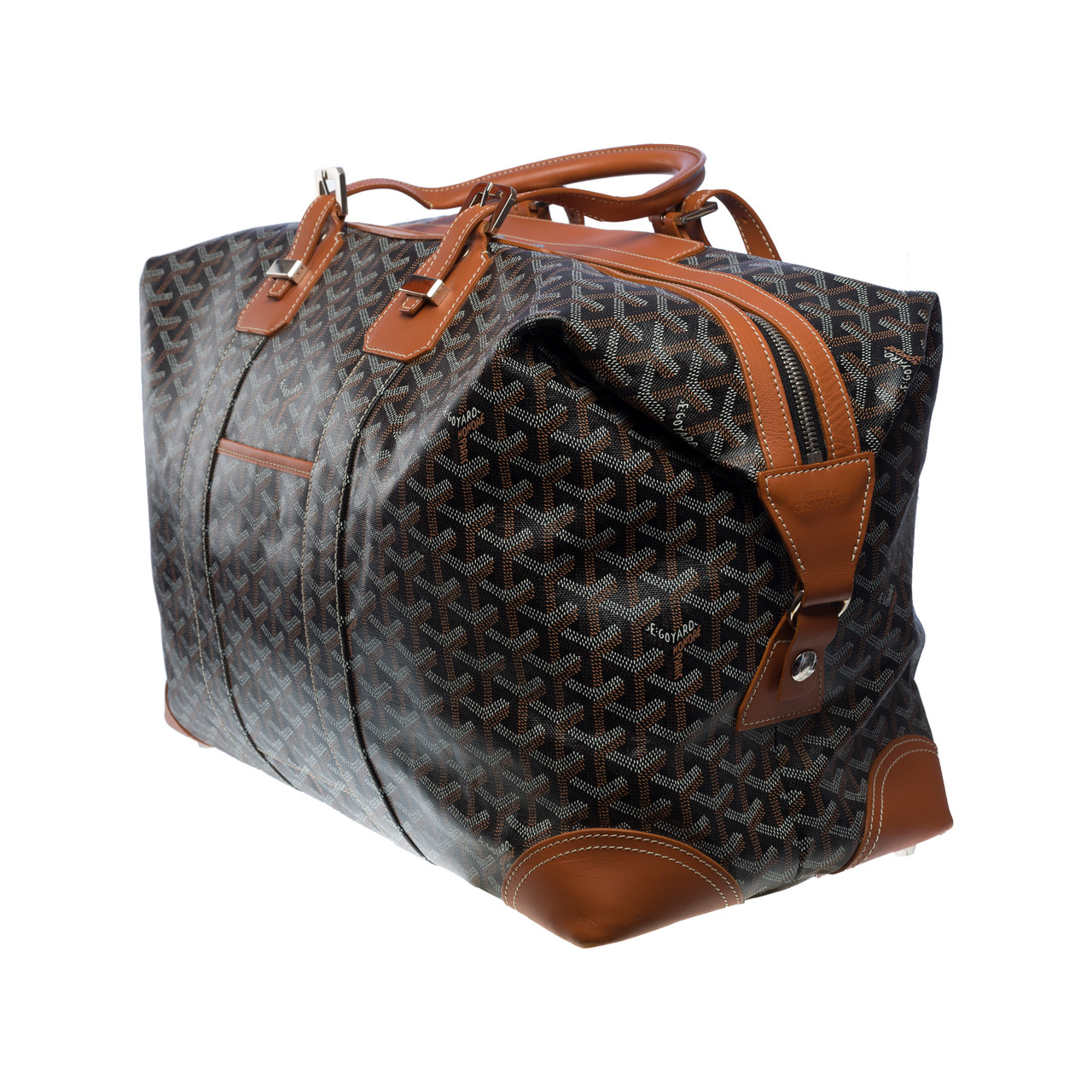 Goyard Sac de voyage en cuir Noir 