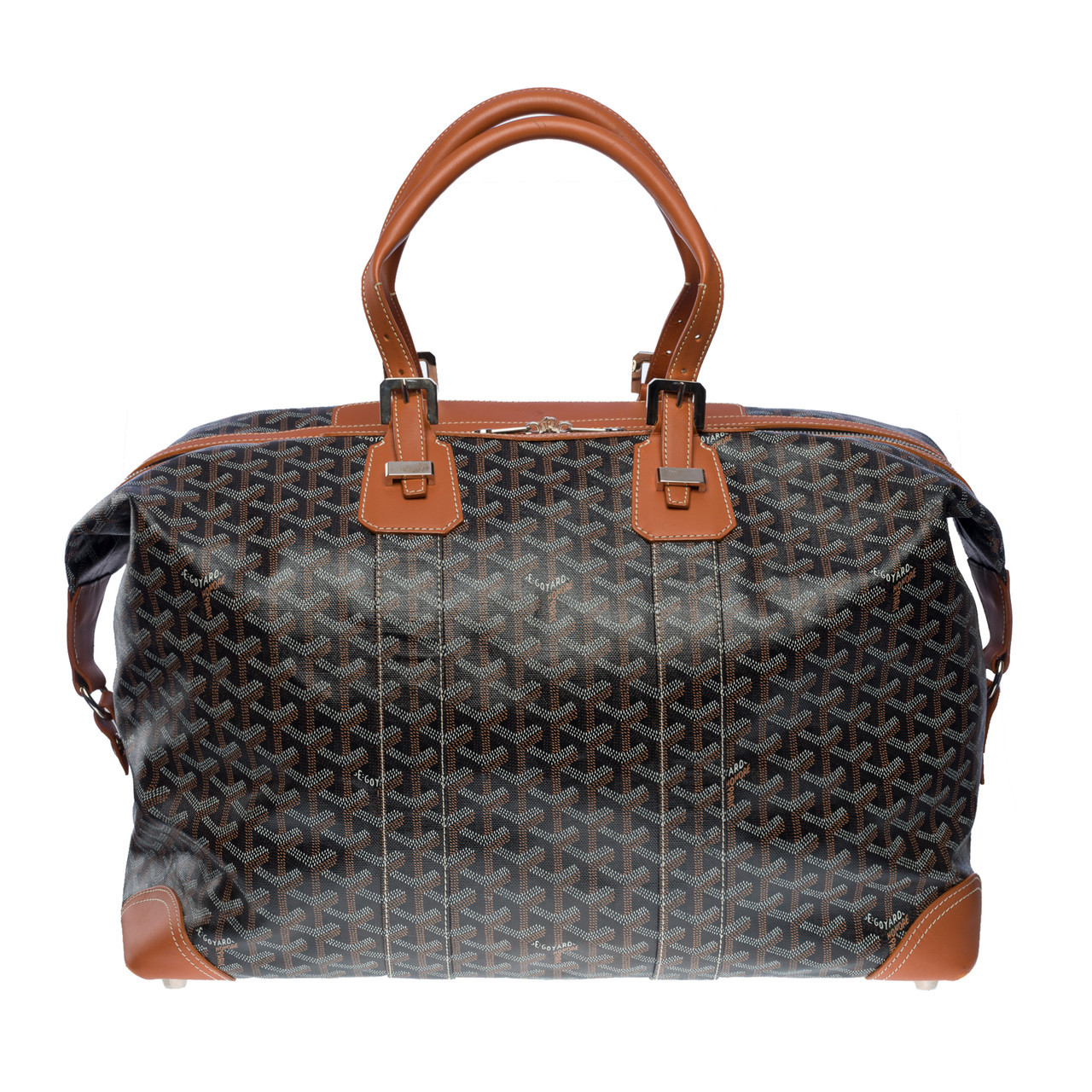 sac de voyage a main goyard boeing 45 cm en toile noir