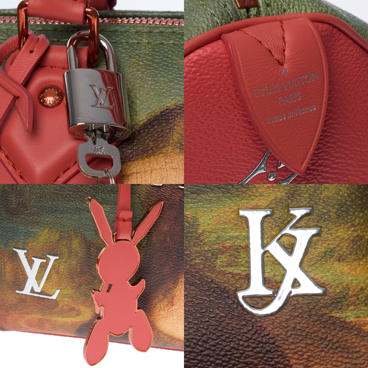 Louis Vuitton Like New Jeff Koons Da Vinci Mona Lisa Speedy 30 Multiple  colors Leather Cloth ref.764479 - Joli Closet