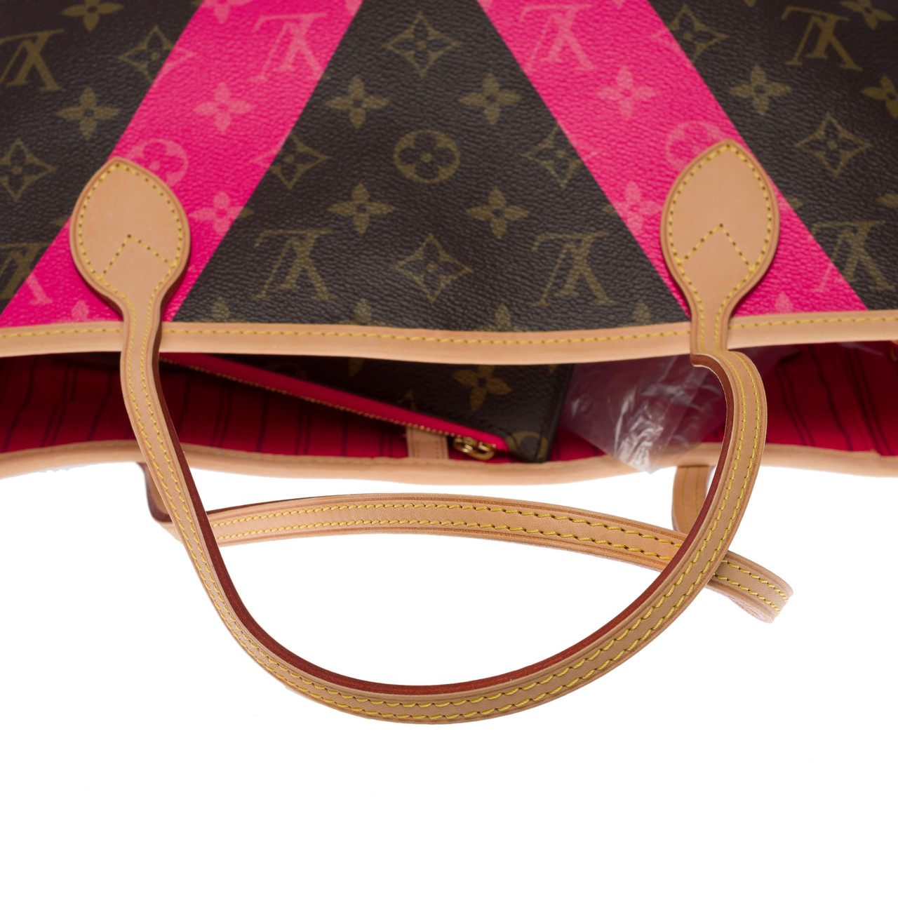 Louis Vuitton Sac cabas Neverfull MM Spring Edition Cuir Toile