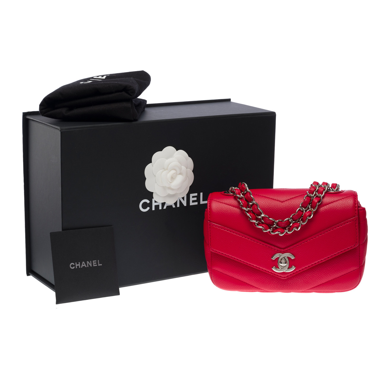 Sac chanel 2025 classique rouge