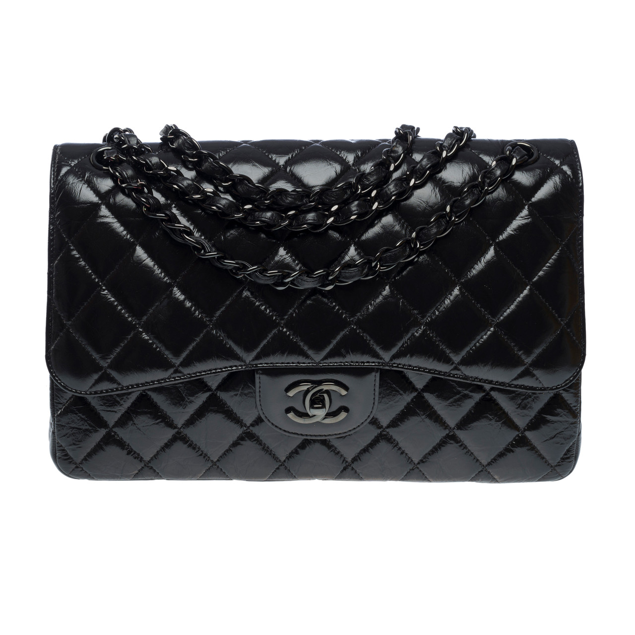 Sac Noir Chaine Sac CHANEL Timeless/Classique En Cuir Noir 101310