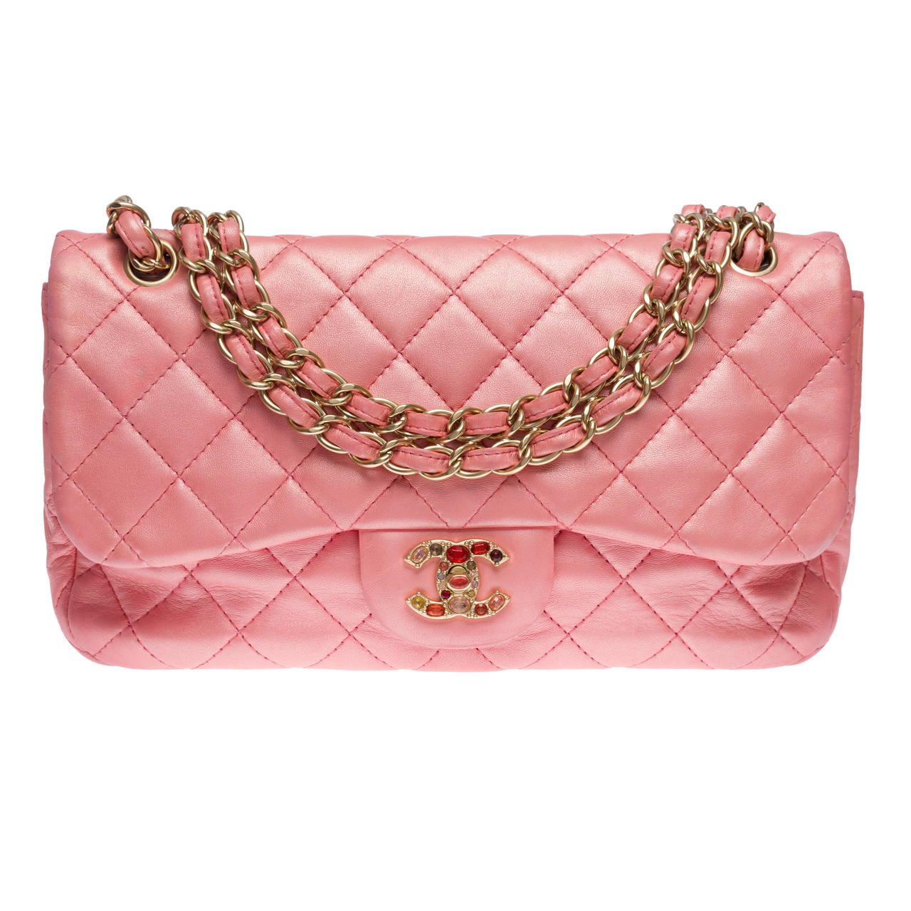 Sac a 2025 main chanel rose