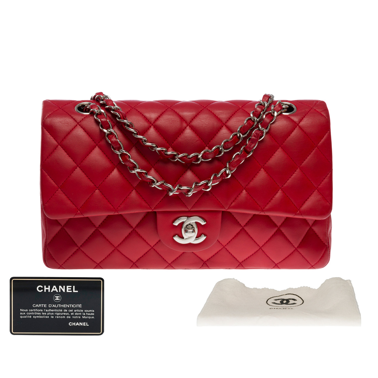 Chanel Sac Rabat In Rouge  Chanel, Shoulder bag, Chanel classic