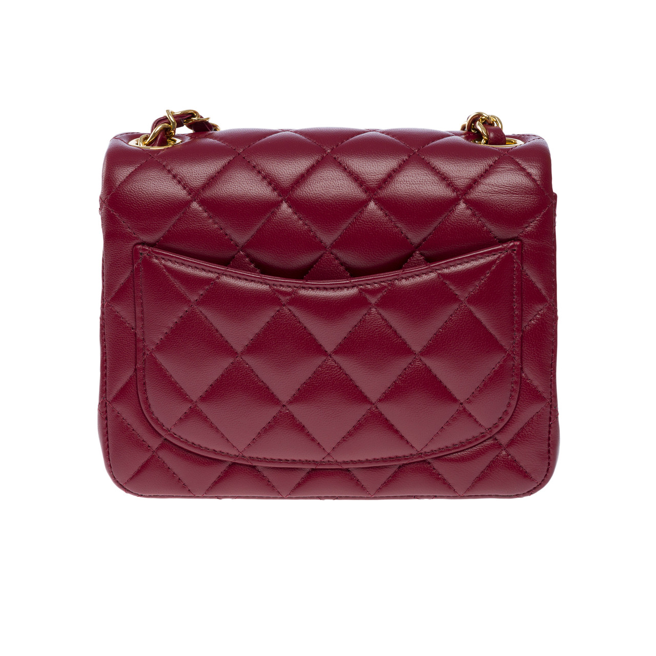 Sac CHANEL Timeless/Classique en Cuir Bordeaux 101810 houlux