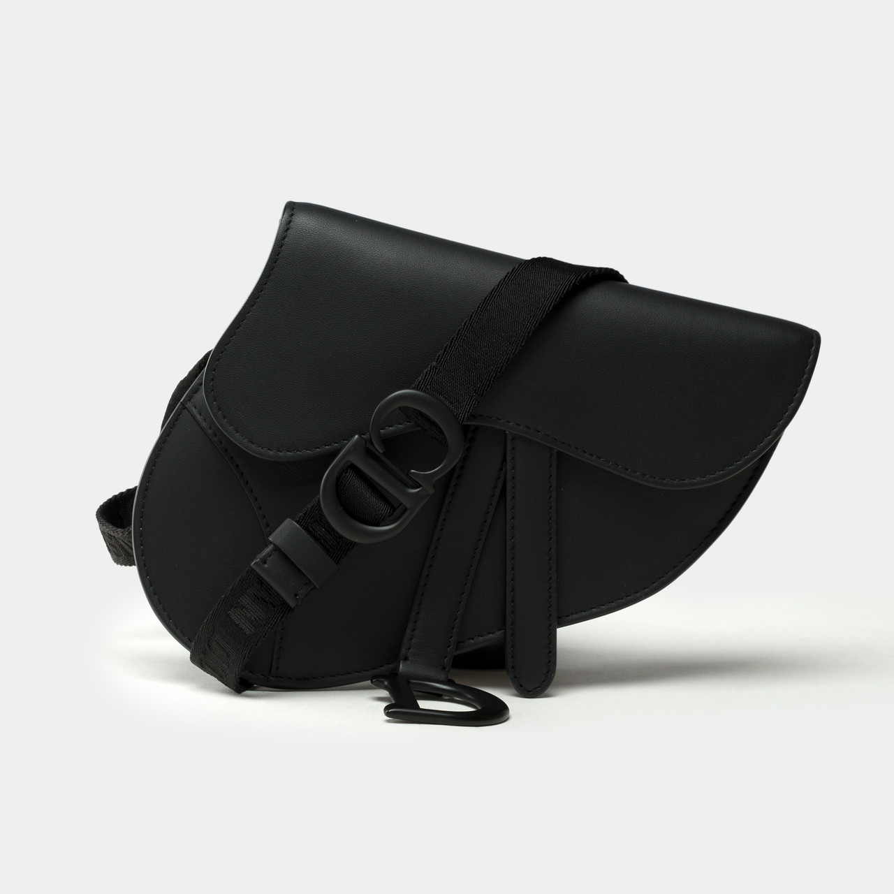 Sac DIOR Saddle en Cuir Noir 101851 houlux