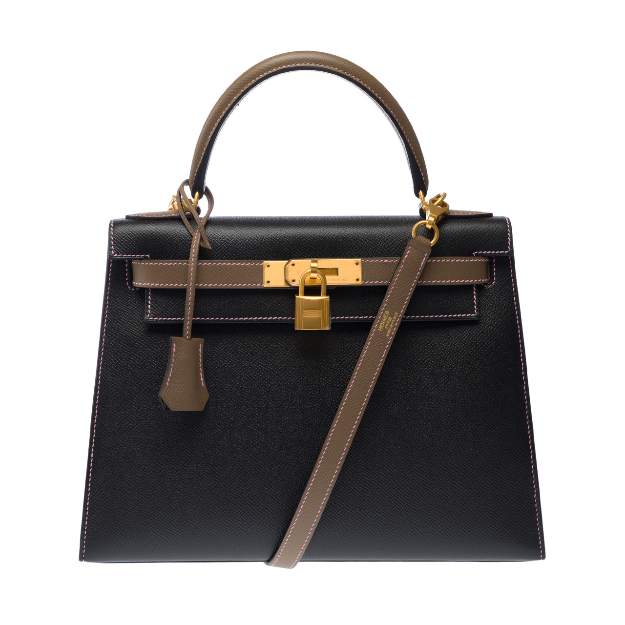 Gold Hardware Sac Kelly 28 Hermès Kelly 28 Gris Etain Togo Gold