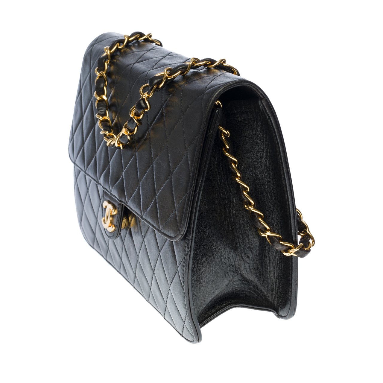 sac pochette a main chanel timeless miroir cuir