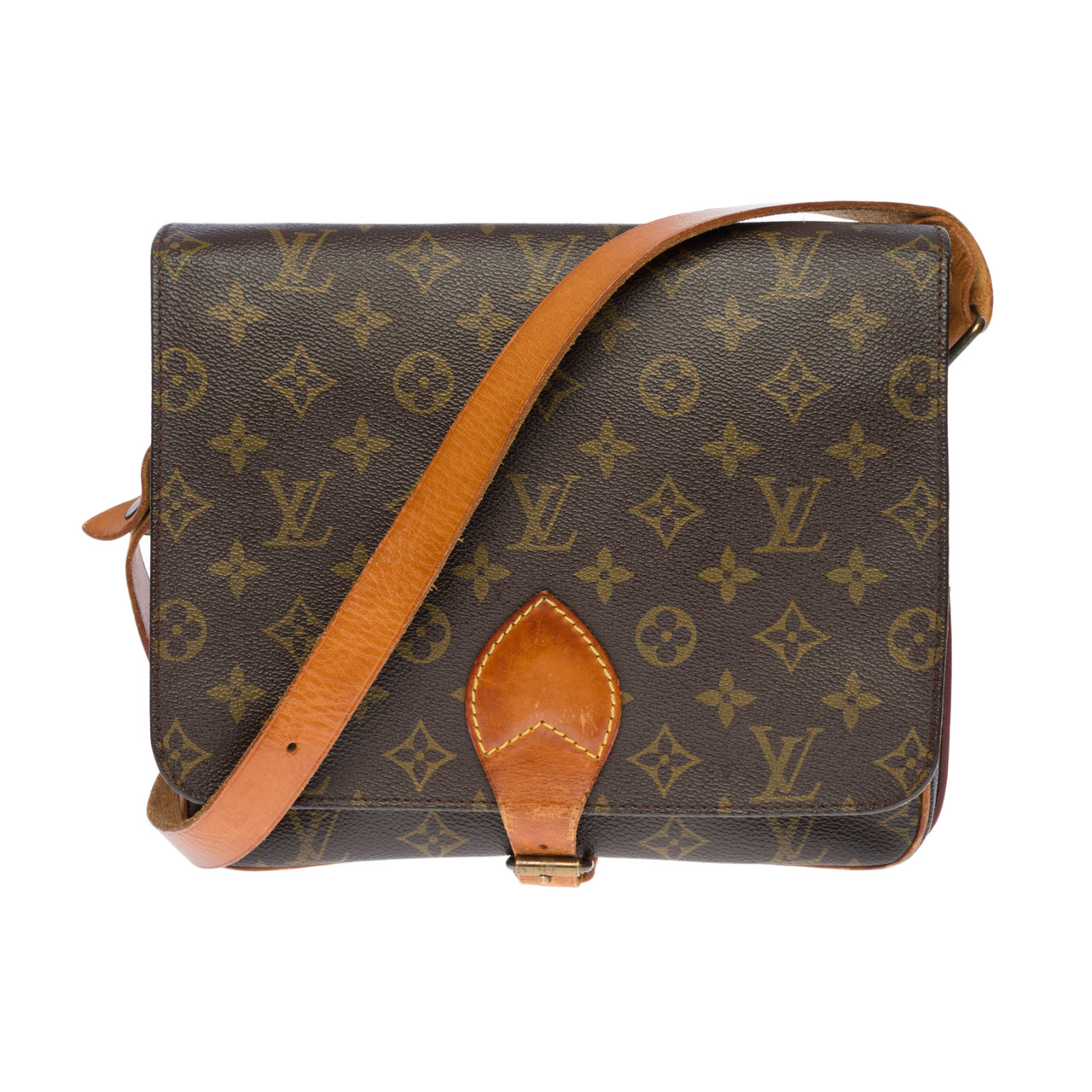 Sac bandoulière cartouchière en toile Louis Vuitton Marron en Toile   21016560