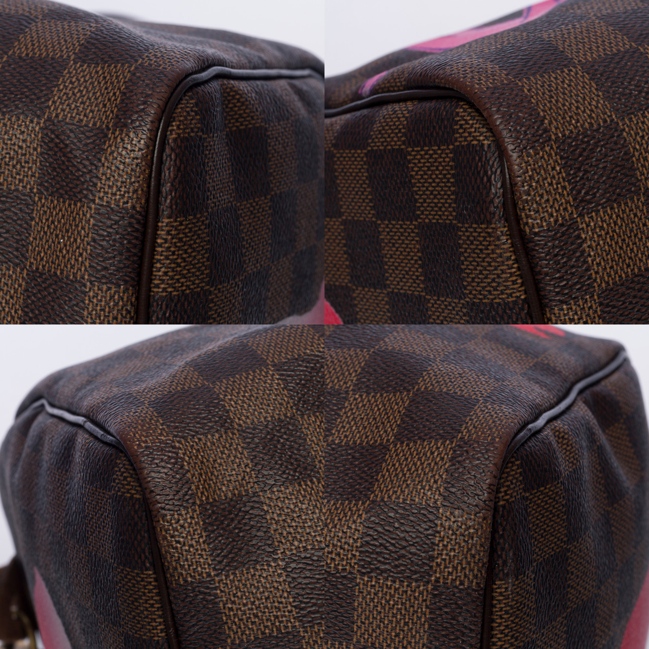 LOUIS VUITTON Customized Speedy Pink Panther & Marilyn handbag in br