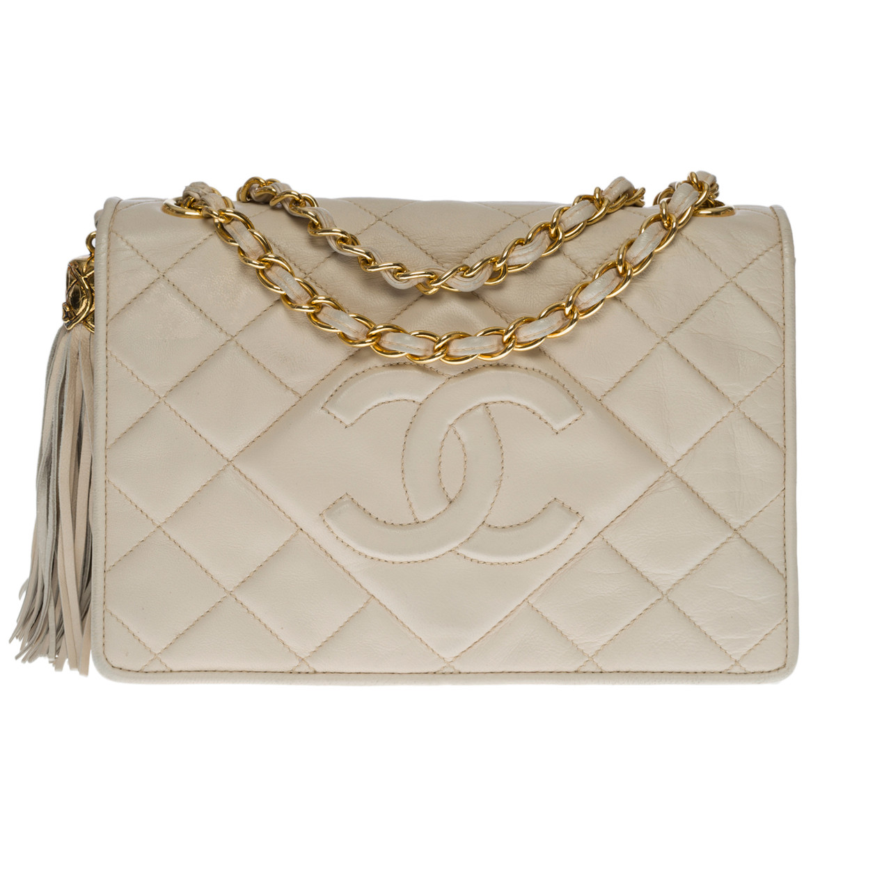 Sac CHANEL en Cuir Beige 100559 houlux