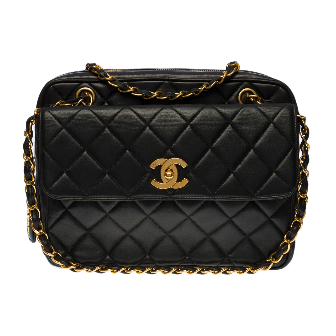 Chanel 2.55 Reissue Mini Flap Shoulder Bag Metallic Midnight Blue