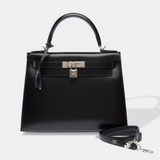 Sac HERMES Kelly 28 en Cuir Noir - 103078
