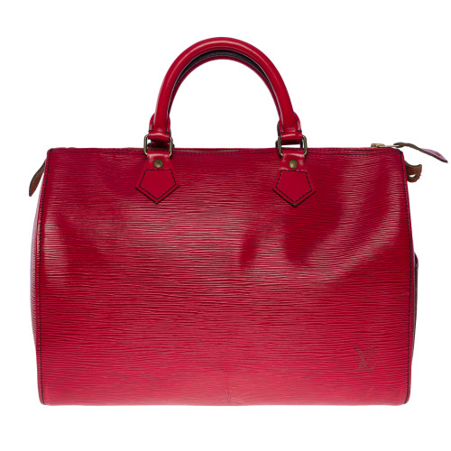 Sac LOUIS VUITTON Speedy en Cuir Rouge - 100922