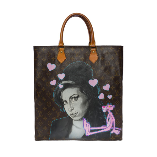 Customized Neverfull Tote bag Pink Panther and Champagne Bubbles