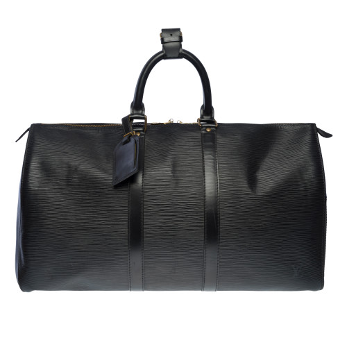 Sac LOUIS VUITTON Keepall en Cuir Noir - 101292