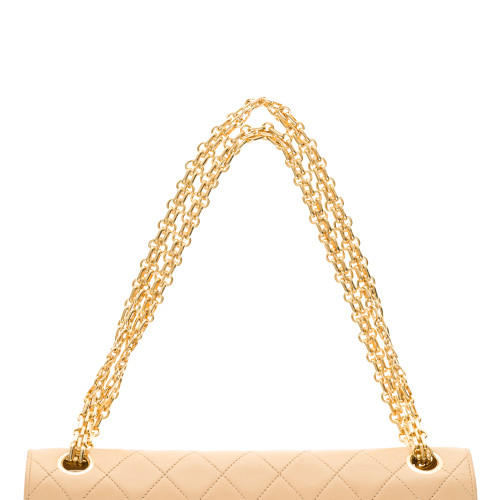 SAC BANDOULIÈRE TIELESS  EN CUIR BEIGE -121252257