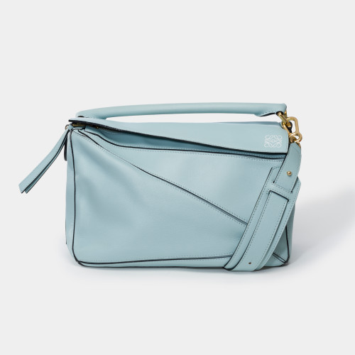 Sac LOEWE Puzzle en Cuir Bleu - 101439