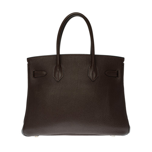 SAC À MAIN BIRKIN  EN CUIR MARRON - 1113012266